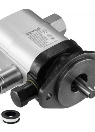 Hydraulic Log Splitter Pump, 22GPM, 2 Stage 4000PSI Wood Log Splitter Pump, 1-1/4'' Inlet 3/4'' NPT Outlet 3600 RPM Aluminum Hydraulic Gear Pump, for Small Engine Mounting Log Splitters Snowplow
