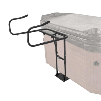 Hydraulic Spa Cover Lift, Hot Tub Cover Lift, Adjustable Height 33.1 to 41.3 in and Width from 53.1 to 92.5 in, Mounted Underneath on One Side, Compatible with Various Sizes of Hot Tubs & Spas