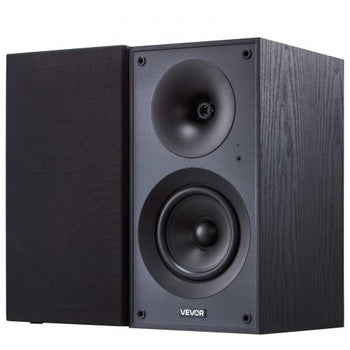 Powered Bookshelf Speakers, 25W x 2, Active Studio Monitor Speaker with 5.25 Inch Woofer, Bluetooth/RCA/Coaxial/Optical/USB/Subwoofer Connection, Wooden Enclosure, for Record Player Turntable PC