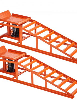 Hydraulic Car Ramps, 2 PCS 11000 lbs 5T, 10-14.2 Inch Lift Height, Heavy Duty Hydraulic Vehicle Ramps, Portable Car Lifts for Home Garage Maintenance and Oil Changes, Truck Vehicle Auto Repair