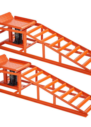 Hydraulic Car Ramps, 2 PCS 11000 lbs 5T, 10-14.2 Inch Lift Height, Heavy Duty Hydraulic Vehicle Ramps, Portable Car Lifts for Home Garage Maintenance and Oil Changes, Truck Vehicle Auto Repair