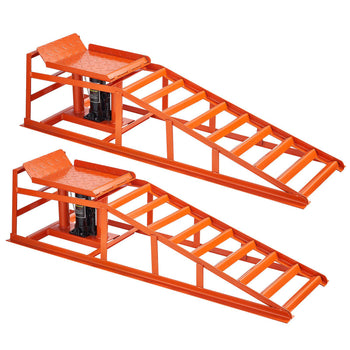 Hydraulic Car Ramps, 2 PCS 11000 lbs 5T, 10-14.2 Inch Lift Height, Heavy Duty Hydraulic Vehicle Ramps, Portable Car Lifts for Home Garage Maintenance and Oil Changes, Truck Vehicle Auto Repair