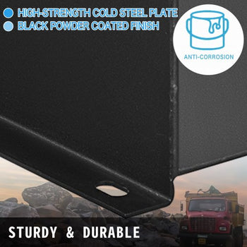 Hydraulic Fluid Tank 10 Gal Fuel Tank Heavy Duty Hydraulic Steel Tank Reservoir, Gasoline Transfer Tanks, Hydraulic Reservoir with Strainer Tank Gauge Filter Breather Cap for Tractors & Trucks