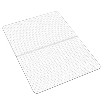 Chair Mat, 36 x 48-inch Office Chair Mat for Carpeted Floors, Plastic Floor Protector Rug with Studded, Non-Slip & Easy to Clean, Smooth Glide Under Desk Rug for Home Office (Rectangular)