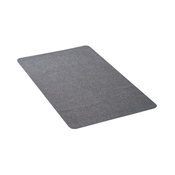 Chair Mat, 55 x 35-inch Office Chair Mat for Hard Floors, Floor Protector for Rolling Chairs, Polyester Surface, Non-Slip & Easy to Clean, Smooth Glide Under Desk Rug for Home Office (Dark Grey)