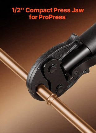 1/2" Press Jaw for 24KN Compact Series Press Tools, 52 HRC Hardened Steel Pressing Jaw - Compatible with ProPress Copper Pipes Connections