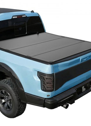 Hard Tri-Fold Truck Bed Tonneau Cover, Compatible with 2016-2025 Toyota Tacoma with OE Track System (Not Fit Roll Bar) 5 ft (60.5 in) Bed, Waterproof Fiberglass Hard Folding Truck Tonneau Cover