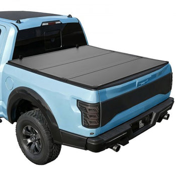 Hard Tri-Fold Truck Bed Tonneau Cover, Compatible with 2016-2025 Toyota Tacoma with OE Track System (Not Fit Roll Bar) 5 ft (60.5 in) Bed, Waterproof Fiberglass Hard Folding Truck Tonneau Cover