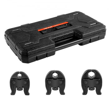 VUS Press Jaws for 24KN Compact Series Press Tools, 3PCS Pressing Jaws 1/2", 3/4" & 1" - Compatible with ProPress Copper Pipes Connections, Includes Carrying Case