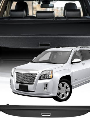 Retractable Cargo Cover, Carbon Fiber Texture Trunk Cover, Anti-Peeping Luggage Privacy Shield, Seamless Fixation Shade, Extended Version for GMC Terrain & Chevrolet Equinox 2018-2024 5-Seater
