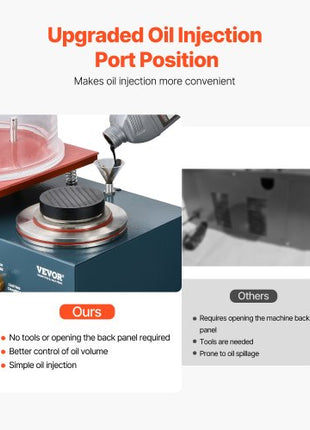 Vacuum Investing Casting Machine, 290W Power, with 3 CFM Pump and Bell Jar, Convenient Oil Injection Port, Precision Pressure Gauge, 11 x 11 in Workbench, Casting Machine for Jewelry and Metal