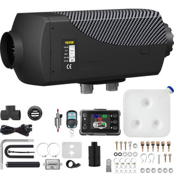 8KW Diesel Air Heater Muffler Diesel Heater 12V Remote Control Diesel Parking Heater with LCD Switch for Car Trucks Motorhome Boat and Bus