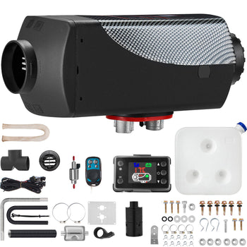 8KW Diesel Air Heater Muffler Diesel Heater 12V Remote Control Diesel Parking Heater with LCD Switch for Car Trucks Motorhome Boat and Bus