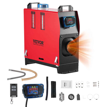 Diesel Air Heater, 8 kW DC12-24V, Fast Heating Diesel Parking Heater with Remote Control and Blue LCD Switch, Low Noise, Pre-Heating Function, for RV, Truck, Camper, Van, Boat and Trailer