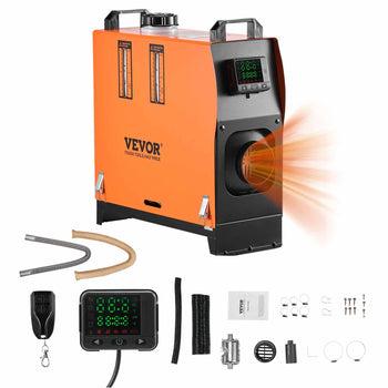 Diesel Air Heater, 8 kW DC12-24V, Fast Heating Diesel Parking Heater with Remote Control and Color Digital Display, Low Noise, Voice Announcement, for RV, Truck, Camper, Van, Boat and Trailer