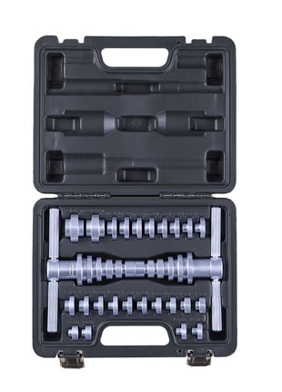 Bearing Press Kit, 25 Pcs, Bearing Race and Seal Driver Set with Bushings & Wrenches, Bushing Driver Tool Set, Heavy Duty Aluminum Alloy Seal Removal Installation Tool Kit with Storage Case