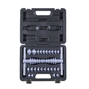 Bearing Press Kit, 25 Pcs, Bearing Race and Seal Driver Set with Bushings & Wrenches, Bushing Driver Tool Set, Heavy Duty Aluminum Alloy Seal Removal Installation Tool Kit with Storage Case