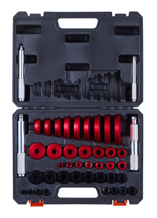 Bearing Press Kit, 43 Pcs, Bearing Race and Seal Driver Set with 39 Bushings & Handle Shafts, Bushing Driver Tool Set, Heavy Duty Aluminum Alloy Removal Installation Tool Kit with Storage Case