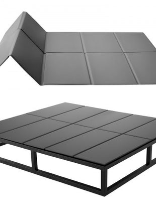 Bunkie Board, Cal King Size 72.4 x 83.8 in, Foldable Bed Board Under Mattress with Hook-and-Loop Straps, PP Core with 600D Oxford Fabric, Anti-Sag for Metal Frames, Bunk Beds, and Sleeper Sofas