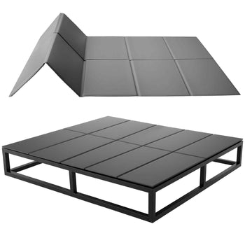 Bunkie Board, Cal King Size 72.4 x 83.8 in, Foldable Bed Board Under Mattress with Hook-and-Loop Straps, PP Core with 600D Oxford Fabric, Anti-Sag for Metal Frames, Bunk Beds, and Sleeper Sofas