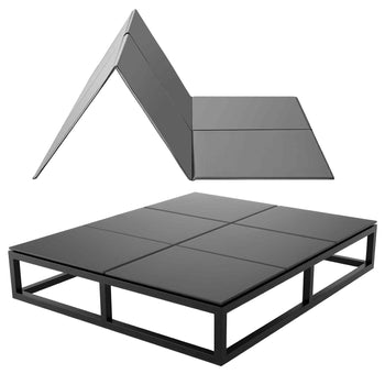 Bunkie Board, Full Size 75.6 x 54.3 in, Foldable Bed Board Under Mattress with Hook-and-Loop Straps, PP Core with 600D Oxford Fabric, Anti-Sag for Metal Frames, Bunk Beds, and Sleeper Sofas