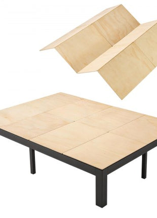 Bunkie Board, Queen Size 76.8 x 58.3 in, Foldable Bed Board Under Mattress with Nylon Webbing, Plywood, Rounded Edges, Anti-Sag Design for Metal Frames, Sleeper Sofas, Platform and Bunk Beds