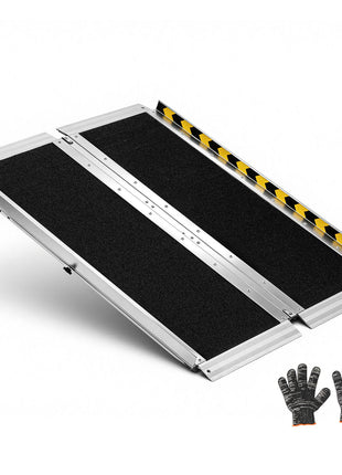 Portable Wheelchair Ramp, 3FT, Non-Slip Aluminum Folding Handicap Ramp for Wheelchair, 800 lbs Capacity, Door Threshold Ramps for Home Steps, Stairs, Entry, Threshold, Doorways, Scooter, Curbs