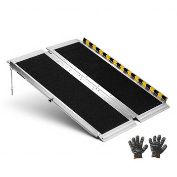 Portable Wheelchair Ramp, 3FT, Non-Slip Aluminum Folding Handicap Ramp for Wheelchair, 800 lbs Capacity, Door Threshold Ramps for Home Steps, Stairs, Entry, Threshold, Doorways, Scooter, Curbs
