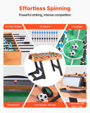 Folding Foosball Table, 42 inch Standard Size Table, Indoor Full Size Foosball Tables for Home, Family, and Game Room, Durable Soccer Set, Includes 2 Balls