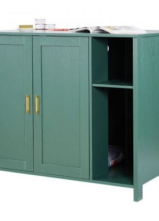 Cat Enclosure, 41.3 in Self Cleaning Litter Box Cabinet, with Drawer & Detachable Divider, Automatic Litterbox Enclosure with Built-in Power Outlet, Fits Most Smart Litterboxes