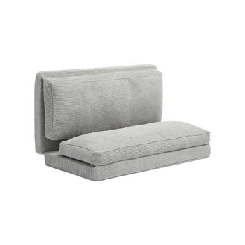 Folding Sofa Bed, 3-in-1 Foldable Couch Bed with Washable Cover, 25D High Density Memory Foam Convertible Sleeper Chair Bed, Futon Couch for Living Room, Bedroom, Guest, Light Grey(Full)