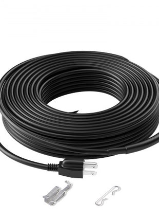 Self-Regulating Pipe Heating Cable, 100FT 5W/FT Heat Tape for Pipes, Roof Snow Melting De-icing, Gutter and Pipe Freeze Protection