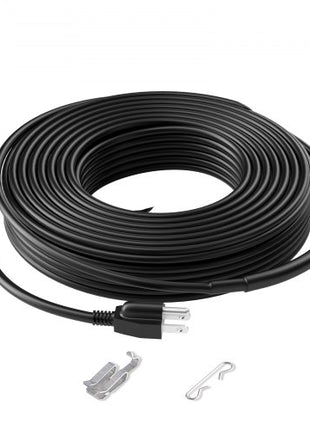 Self-Regulating Pipe Heating Cable, 80FT 5W/FT Heat Tape for Pipes, Roof Snow Melting De-icing, Gutter and Pipe Freeze Protection