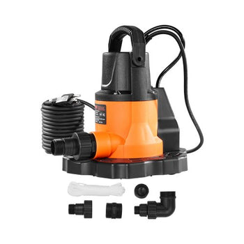Automatic Pool Cover Pump, 0.66 HP 3200 GPH, 120V Submersible Swimming Pool Cover Pump with 25 ft Power Cord, 26 ft Max Head Lift, Water Removal and Transfer Pump, for Pool Draining Hot Tubs