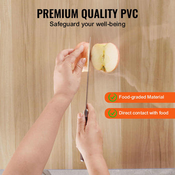 Plastic Table Cover, 16 x 32 Inch 1.5 mm Thick Clear Table Protector, Rectangle PVC Desk Mat, Waterproof & Easy Cleaning Desk Pad Tablecloth, for Office Dresser Dining Room Table Night Stand