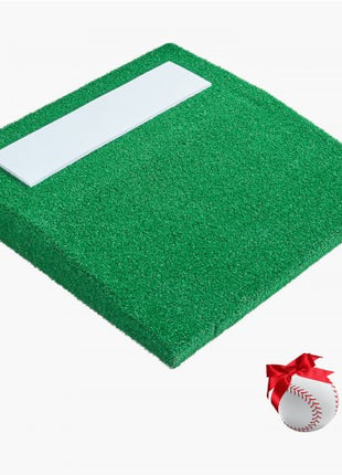 Pitching Mound, Portable Baseball Pitcher's Mound, 31 in Indoor Outdoor Pitching Practice and Training Equipment, Softball Pitching Aids with Antifade Turf, Pitching Rubber, Carry Handle