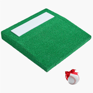 Pitching Mound, Portable Baseball Pitcher's Mound, 31 in Indoor Outdoor Pitching Practice and Training Equipment, Softball Pitching Aids with Antifade Turf, Pitching Rubber, Carry Handle