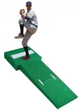 Pitching Mound, Portable Baseball Pitcher's Mound, 77 in IIndoor Outdoor Pitching Practice and Training Equipment, Softball Pitching Aids with Antifade Turf, Pitching Rubber, Carry Handles