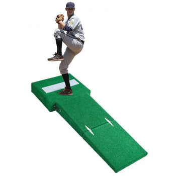 Pitching Mound, Portable Baseball Pitcher's Mound, 77 in IIndoor Outdoor Pitching Practice and Training Equipment, Softball Pitching Aids with Antifade Turf, Pitching Rubber, Carry Handles