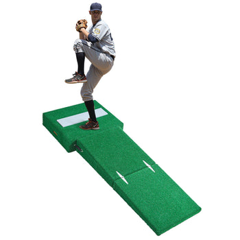 Pitching Mound, Portable Baseball Pitcher's Mound, 77 in IIndoor Outdoor Pitching Practice and Training Equipment, Softball Pitching Aids with Antifade Turf, Pitching Rubber, Carry Handles