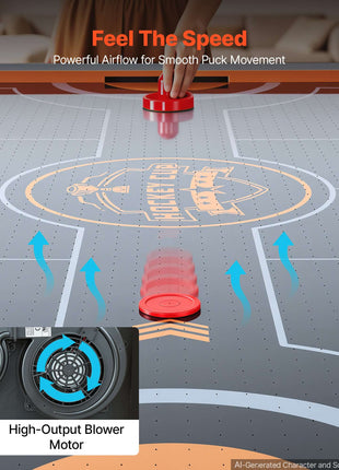 3-in-1 Combo Game Table Set 80" Air Hockey Ping-Pong Dining Table, Space-Saving for Family Game Room Entertainment, Multi Combination Arcade Hockey Table, Complete Accessory Set Included