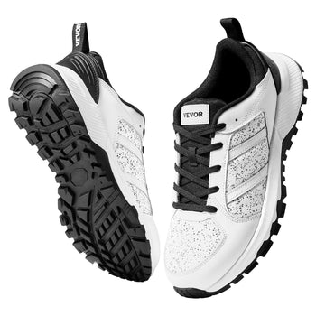 Cross Training Shoes, M Width Sneakers US Size 9, Wide Toe Box Shoes with Arch Support & Adjustable Lace-up, Training Shoes for Running, Gymnastics, Dog Walking, and Weightlifting (White)