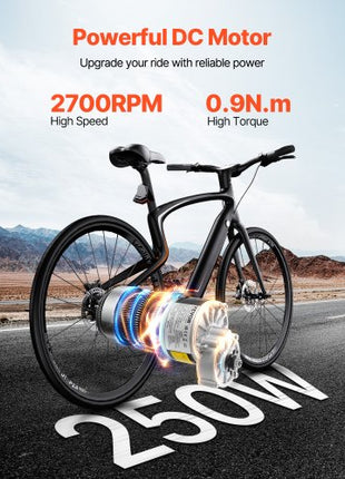 250W Electric Powerful DC Motor Kit - 24V 2700rpm Brushed Motor with Upgraded Speed Controller, Throttle Grip Kit for Go Karts E-Bike Motorcycle Scooter