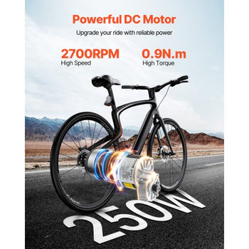 250W Electric Powerful DC Motor Kit - 24V 2700rpm Brushed Motor with Upgraded Speed Controller, Throttle Grip Kit for Go Karts E-Bike Motorcycle Scooter