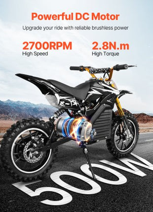 500W Electric Brushless DC Motor Kit - 48V 2700rpm Motor with Upgraded Speed Controller for Go Karts E-Bike Motorcycle Scooter