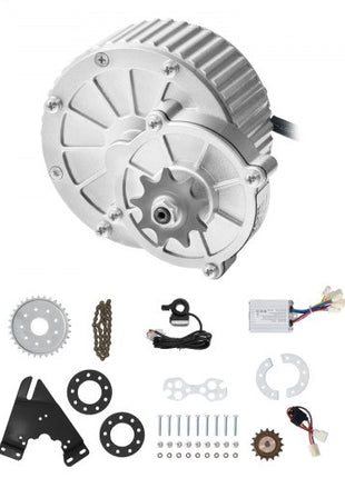 450W Electric Brushed DC Motor Kit - 36V 3000rpm Motor with Upgraded Speed Controller and Thumb Throttle Kit for Go Karts E-Bike Motorcycle Scooter