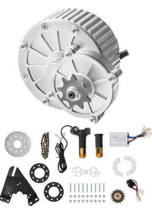 450W Electric Brushed DC Motor Kit - 36V 3000rpm Motor with Upgraded Speed Controller and Twistgrip Throttle Kit for Go Karts E-Bike Motorcycle Scooter