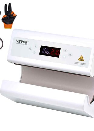 Auto Tumbler Heat Press Machine, Mug Heat Press for 11-30oz Sublimation Tumblers, Heat Up Fast and Even, Tumbler Press with Tape and Glove, Temp and Time Setting, for Tumblers, Cups, Mugs, White