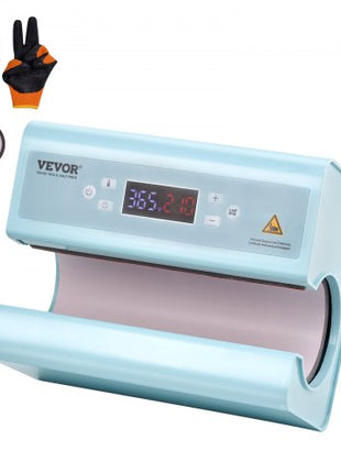 Auto Tumbler Heat Press Machine, Mug Heat Press for 11-30oz Sublimation Tumblers, Heat Up Fast and Even, Tumbler Press with Tape and Glove, Temp and Time Setting, for Tumblers, Cups, Mugs, Blue
