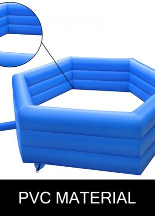 15 ft Gaga Ball Pit, Inflatable with Electric Air Pump, Gagaball Court Inflates in Under 3 Minutes, for Outdoor and Indoor School Family Activity